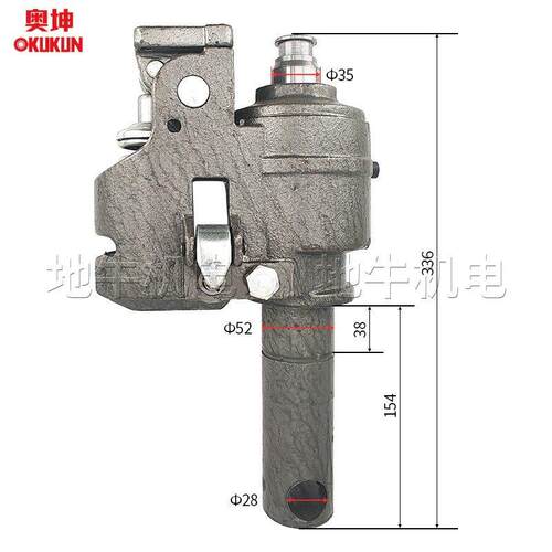 奥坤堆高机油缸总成3吨5T手动搬运车油泵地牛液压升降千斤顶配件