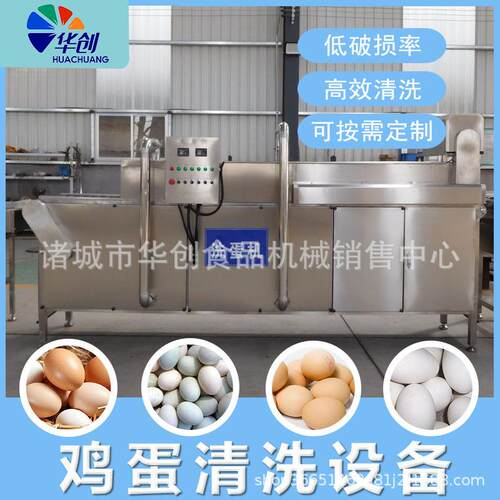 蛋制品工厂用洗蛋机单排双排蛋品清洗风干机无菌蛋去泥刷洗机