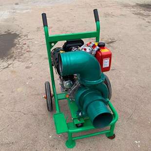 汽油6寸心泵农用灌溉口径105应MM抽水泵无品牌 急离排 移动推车款