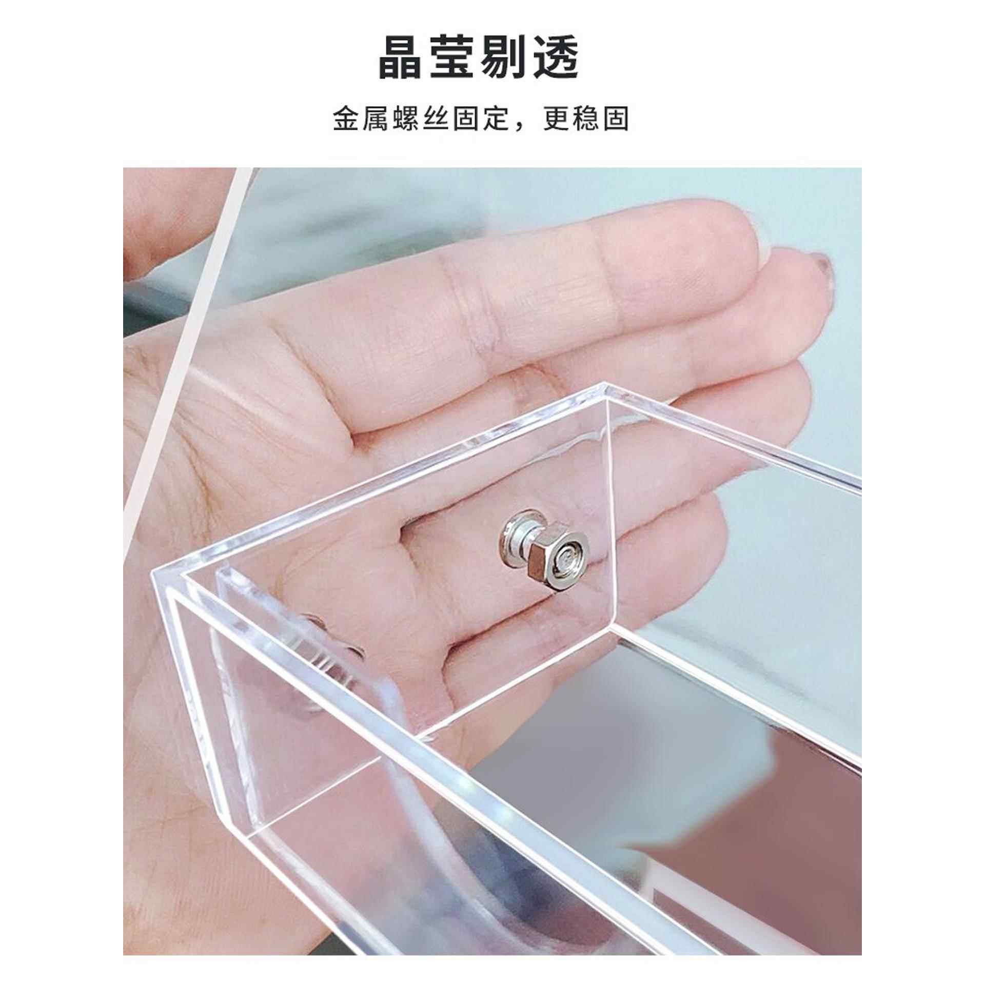 透明亚克力摆烟架子超市烟柜展示柜便利店斜坡多功能口香糖小货架