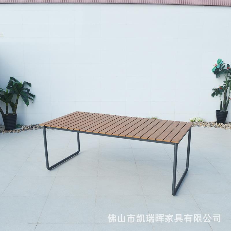 简约户外餐桌椅户外餐桌防水防晒餐桌椅组合户外家具户外椅铝网布
