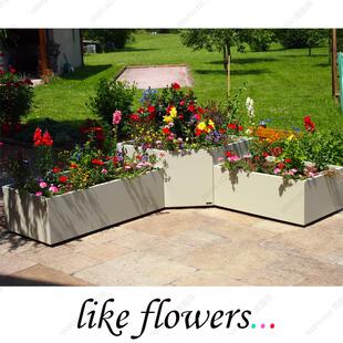 玻璃钢户外花箱花高架桥道路花槽商场商厂业1011钵异形大花盆家花