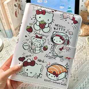 hellokitty拍立得相册明星小卡收纳册A5活页本pu皮质凯蒂猫