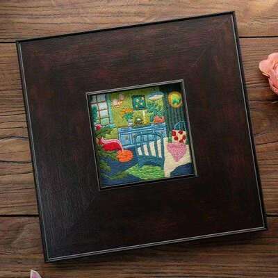 B7622实木线条相框新中式十字绣国画书法画框装裱木线条边框木板