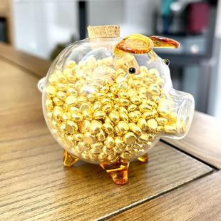 存金豆豆收纳瓶 装黄金金豆子的瓶子星星玻璃罐领丰金储物520礼物