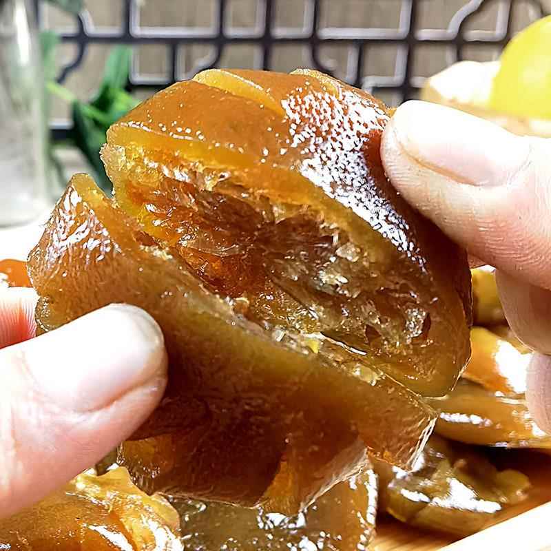 新会特产香妃柠檬干蜜饯即食泡水原只甘草香水柠檬饼侨乡果脯零食