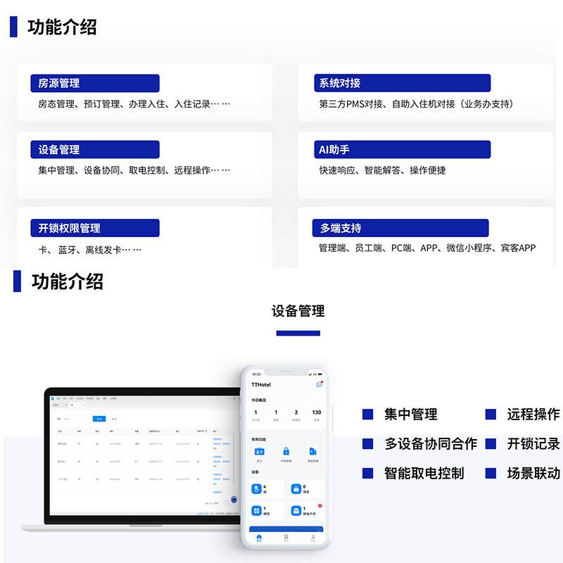 通通酒店慧享公寓智能酒店刷卡锁公寓宾馆民宿木门磁卡锁深圳厂家