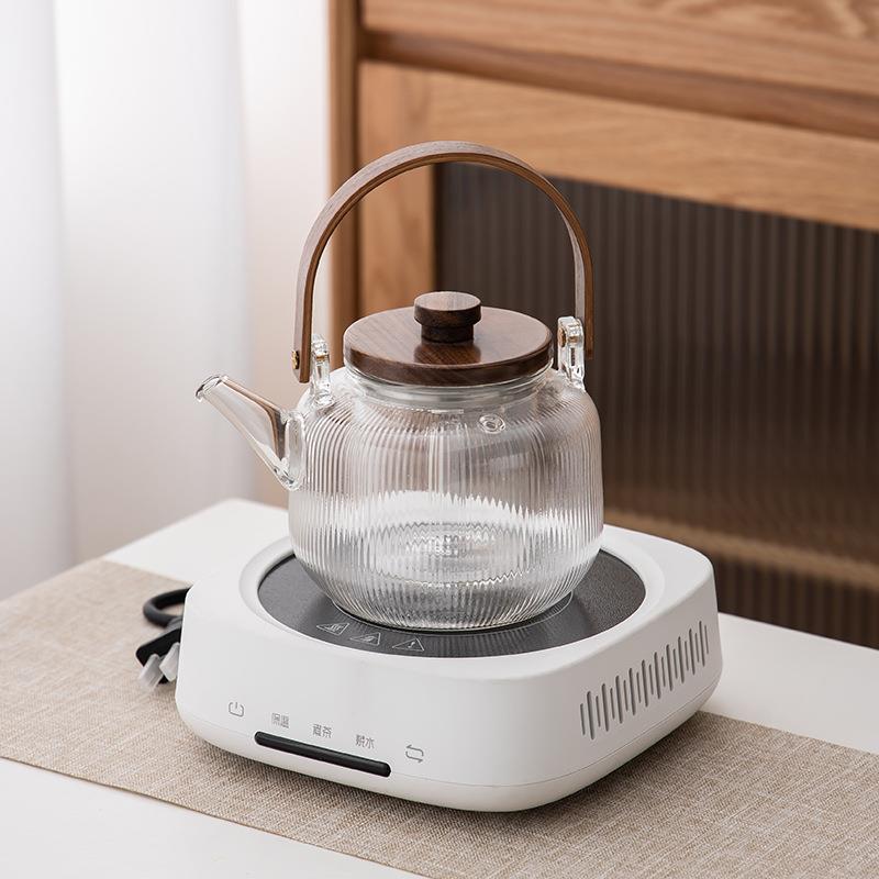 玻璃煮茶壶电陶炉一壶四杯加热烧水玻璃茶具套装家用养生壶煮茶炉