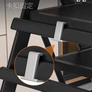 梯子家用折叠伸缩小型轻便三步梯凳多功能人字梯踏步爬梯收缩罗缘