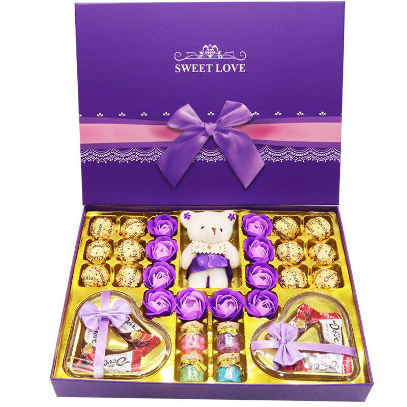 巧克力礼盒糖果礼盒儿童零食大礼包生日情人节礼物