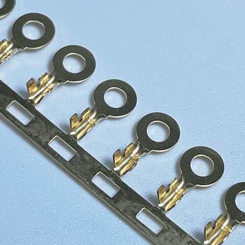 圆环接线端子2.5宽边横连接线片 小型2.5mm横式O型接地片 30K/卷