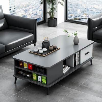 茶几现代简约客厅家用小户型实木腿出租屋吃饭小桌子轻奢阳台茶桌