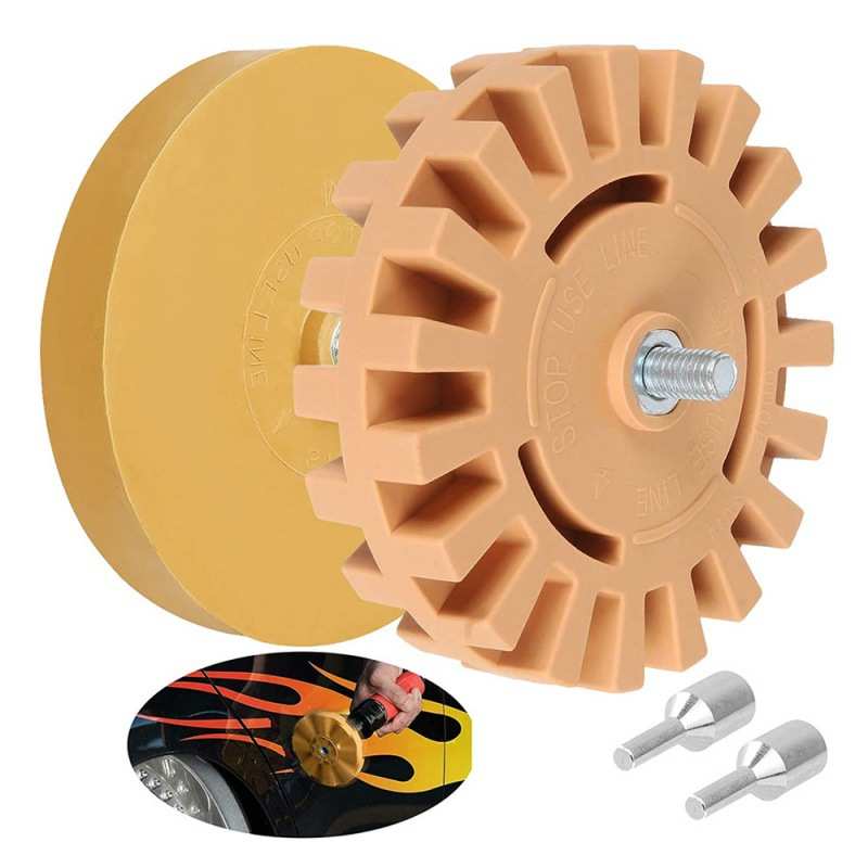 2个装贴膜去除器橡皮轮橡胶贴膜轮带的橡皮轮实心橡皮轮除胶轮