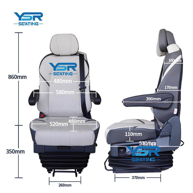 工厂直销带12v或24v电动泵、通风、加热和按摩功能的房车座椅齐全