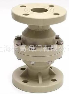 PPR/PPH法兰立式单向阀H41F-10S法兰塑料止回阀口径DN32-DN200
