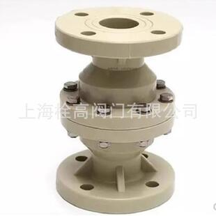 PPR/PPH法兰立式单向阀 H41F-10S法兰塑料止回阀口径DN32-DN200