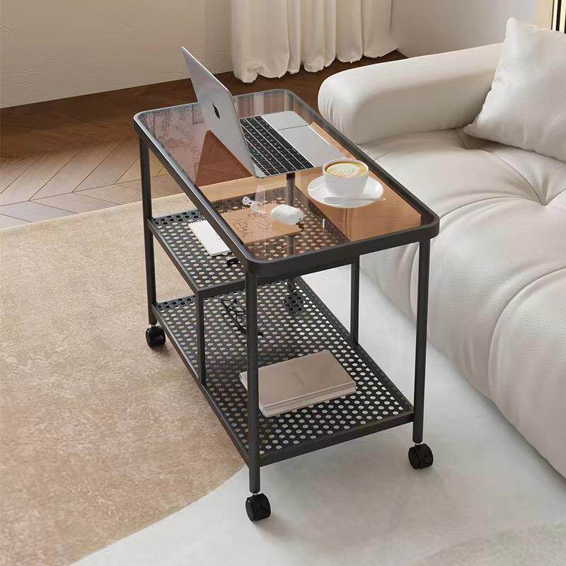 奢家用客厅小桌奶子边几油风茶几可ZOE移动小车沙推发侧轻边柜角