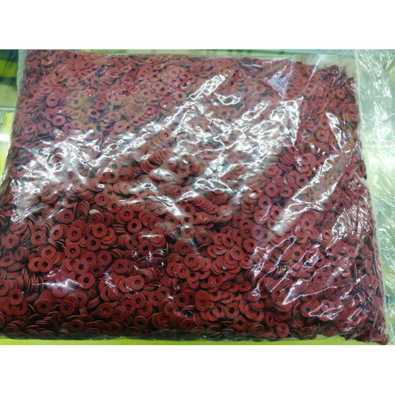 红钢纸绝缘垫片Q3*8*1mm耐高温绝缘纸一包2万个 酒红绝缘垫青稞纸
