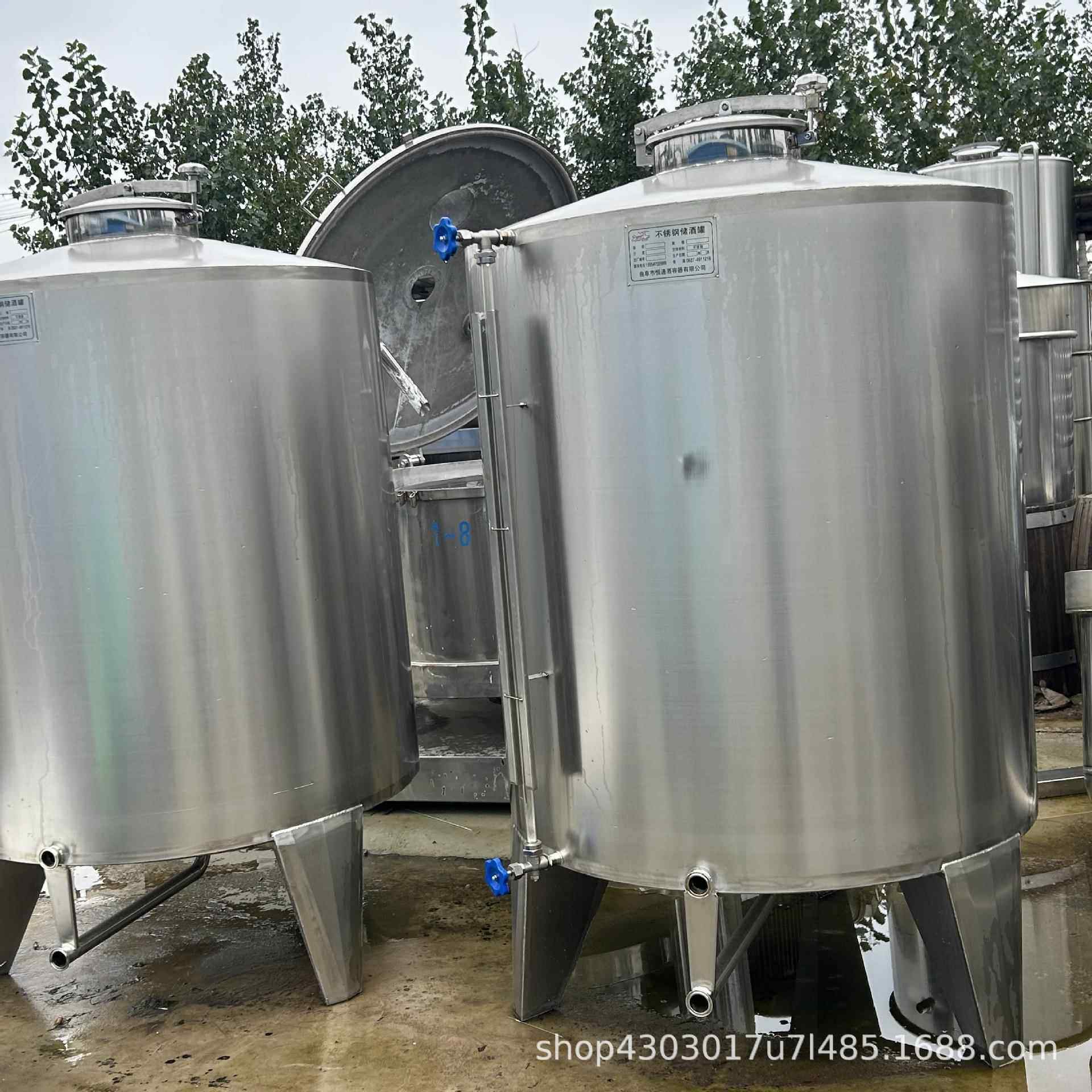 小型食品级储油罐1立方毛油锥底沉淀罐食品级花生油储存罐