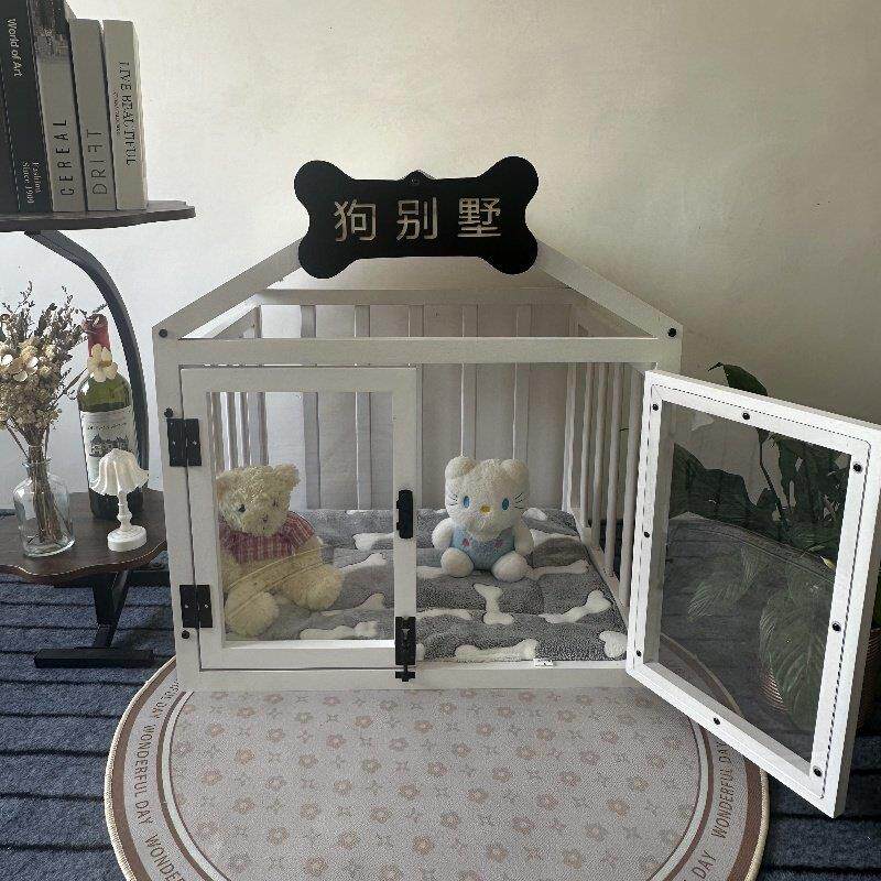 实木狗屋狗窝室内柯基豪华狗笼子可拆洗四季通用别墅狗房子宠物窝