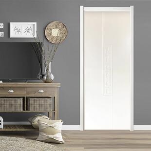 新款 卧室房间木门烤 直销源头工厂简约齿接白橡木白色实木室内套装