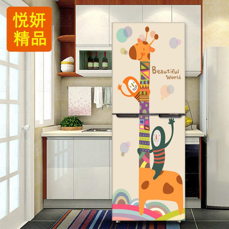 冰箱贴纸包邮可移除自粘冰箱贴定制创意翻新冰箱贴膜防水贴画h022