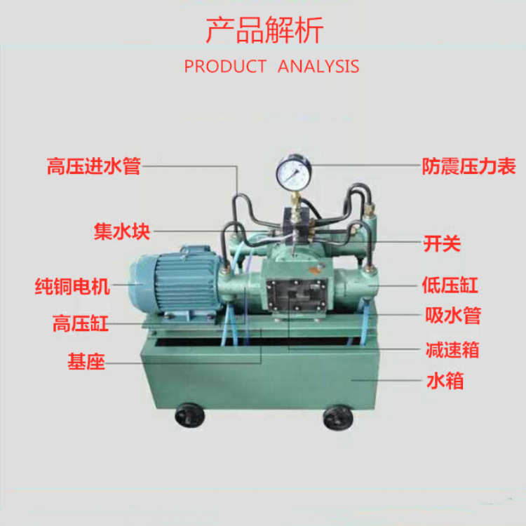 4DSY电动试压泵压力自控电动试压泵电动四缸高压管道打压机