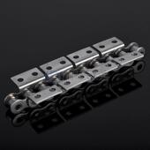 锈链钢条短节双距弯板直297板挡板单孔孔单侧双侧弯板不链输送链