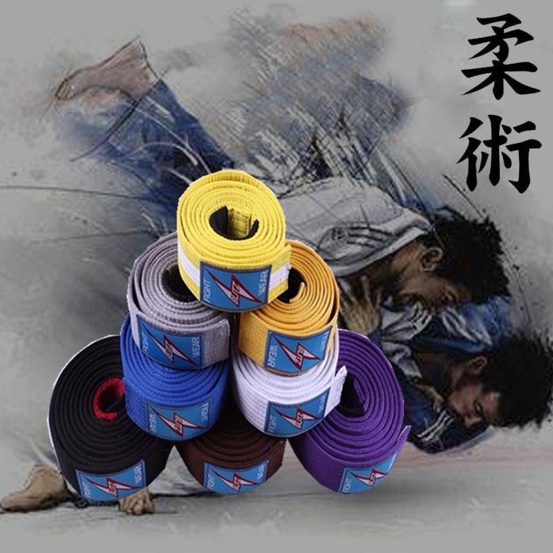 德古拉超越巴西柔术道带 棉芯道带色带子 绣字多颜色成人柔术腰带
