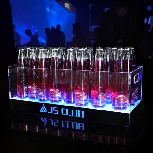led发光冰桶啤QBP酒吧酒桶鸡尾酒冰克桶粒亚力透明KTV香槟桶冰块