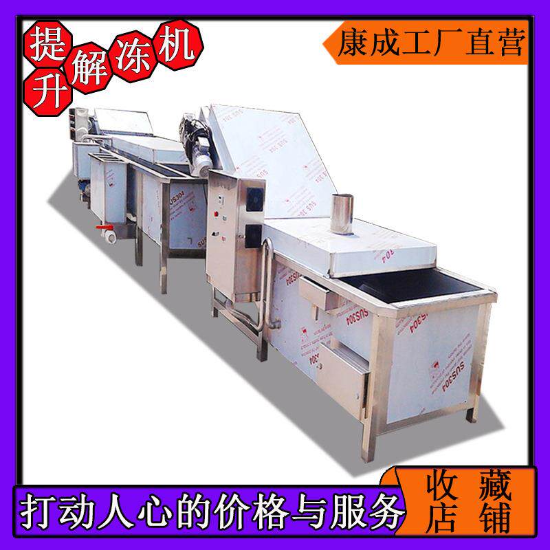 特价扒鸡鼓泡解冻机卤豆干化冻机蒸汽式速冻黄桃解冻线实用性强