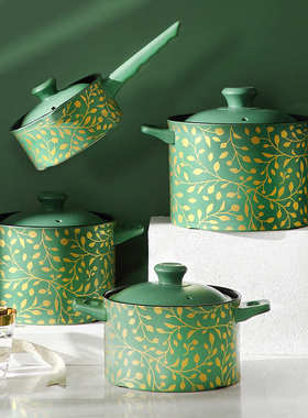 CNNB砂锅炖锅家用燃气陶瓷汤锅小号耐高温煲仔饭锅石锅煲汤沙锅