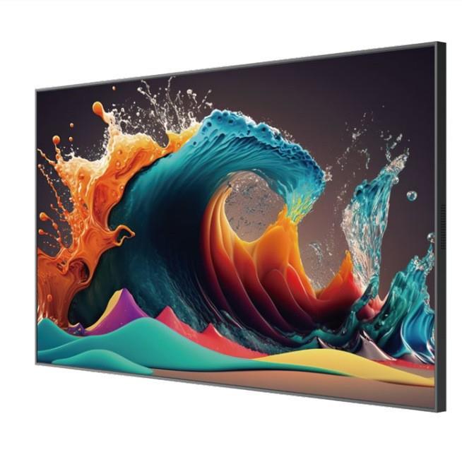 新款电子灯箱屏广告机壁挂18-100寸黑白色可选4k2k超薄2.5cm背光