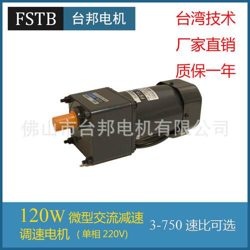 厂家直销FSTB佛山台邦交流120W调速电机马达5I120RGN-CF/12轴