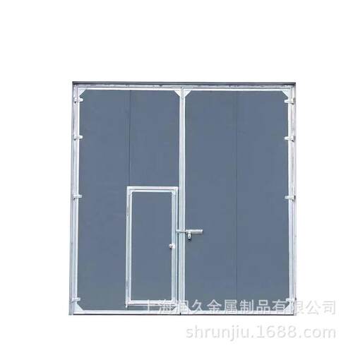 上海电动平移门 工业门厂房车间门 厂房钢大门彩钢板门对开门