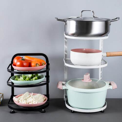 V45O锅架可调功节台面下水槽多层厨房多能架锅置具F77JTT65物架备