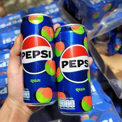 泰国进口pepsi百事可乐梅子味碳酸饮料夏季饮品易拉325ml*24