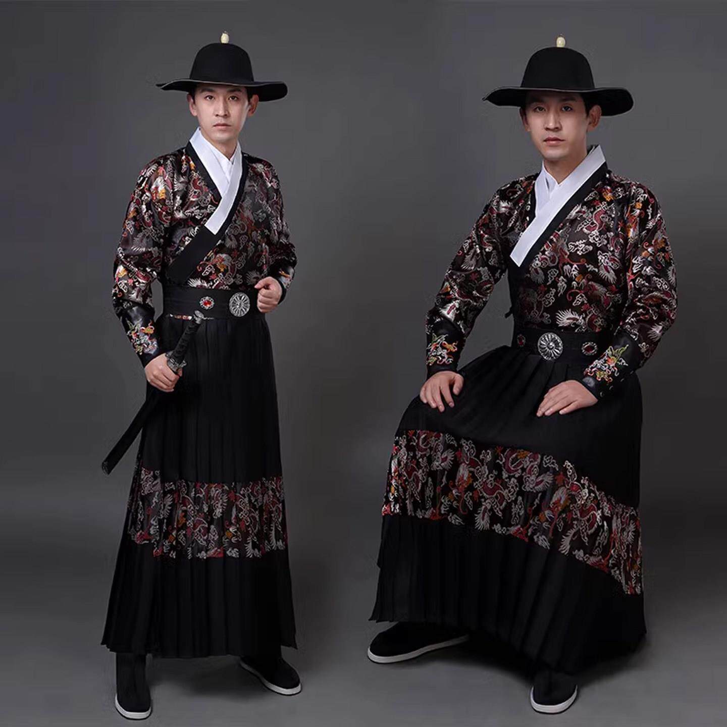 明制汉服男款飞鱼服装锦衣卫中国风蟒袍曳撒夏季原创设计武侠装