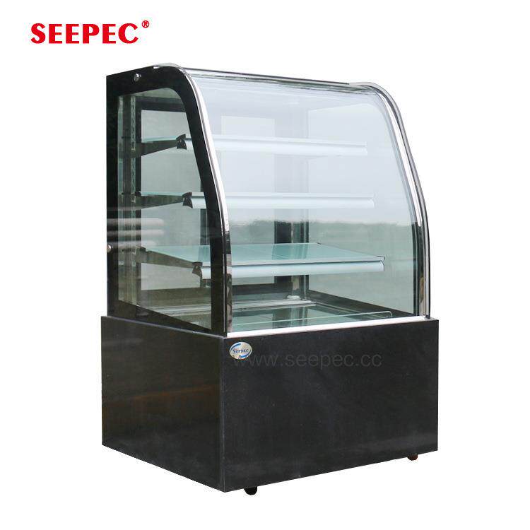 厂家 全国联保 立式三层黑色圆弧冷藏展示蛋糕柜蛋糕展示