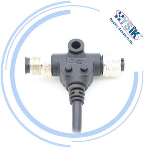NMEA2000水下2米防水M12 T型圆形连接器 3芯4芯5芯8芯三通分线器