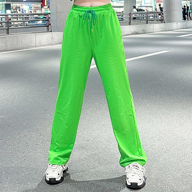 腿服裤步套装健身鬼夏季街直时尚跳炸筒广场阔舞舞的宽松舞蹈衣服