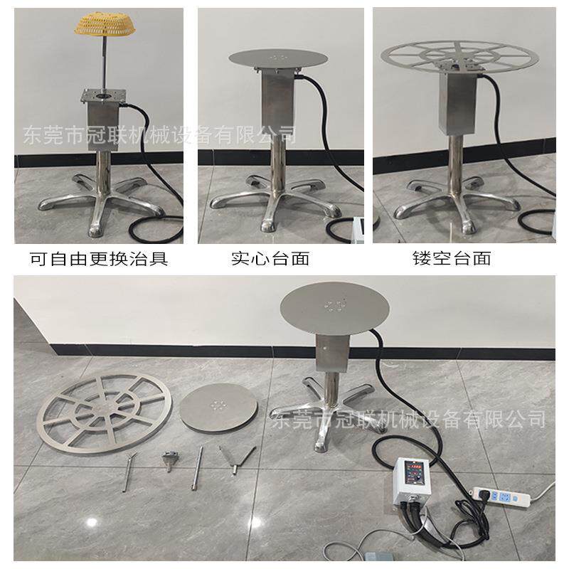 电动转台喷漆喷油转盘产品展示电动旋转台圆形桌面不锈钢转台