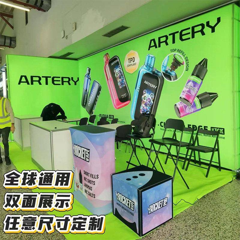 LED折叠背景灯箱展会灯箱快幕秀发光背景墙卡布拉网展架SEG灯箱定