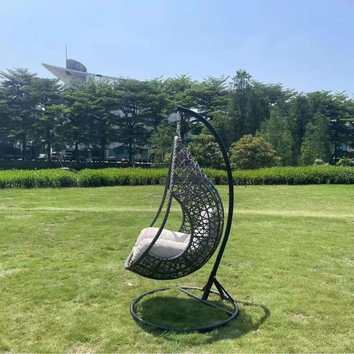 户外鸟巢秋千防水庭院坐垫吊篮摇篮户外吊蓝折叠吊蓝