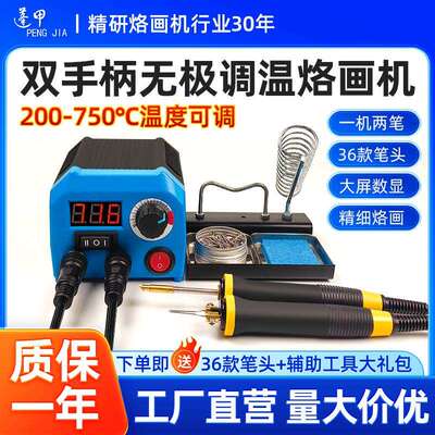 LH55-Z2-NS2蓬甲木材燃烧笔调温专业烙画机烙画工具葫芦木板烫画