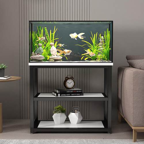 简约鱼缸架子鱼缸柜龟缸架水族箱底座鱼缸桌金属承重架定制鱼缸架