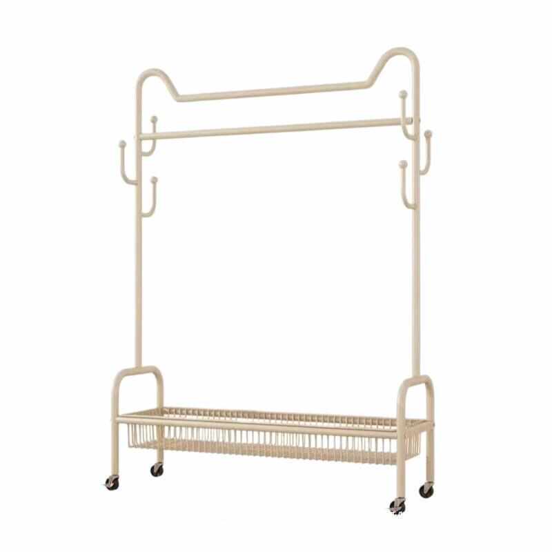 移动挂衣架落地卧室收纳衣架现代简约家用衣帽架加粗耐用结实轻奢