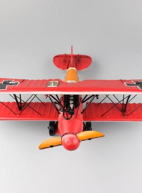 仿真国客信模天翁飞机型铁艺复古战斗德机怀旧家居厅创意251装饰