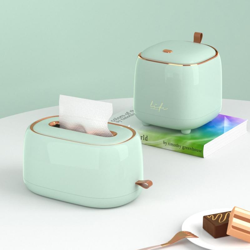 桌面垃圾桶按压式客厅轻奢杂物桶车载家用办公桌餐厅收纳筒垃意赛