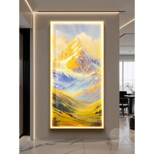 金山画背光画入口装饰画无障碍豪华入口走廊过道挂画Led夜光画壁